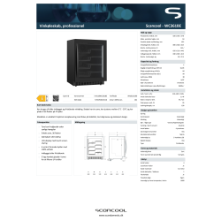Scancool Vinkøleskab - WC361BE