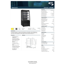 Scancool Åbent professionelt køleskab - OFC60B