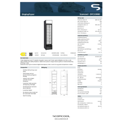 Scancool Displayfryser - DFC159BD