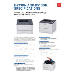 OKI Laserprinter - B433dn, 40ppm