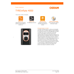 Osram mini-kompressor tyreinflate 4000