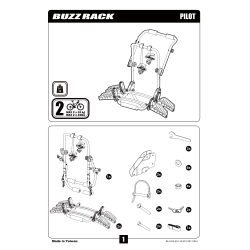 Buzzrack Buzz pilot cykelholder til 2 cykler