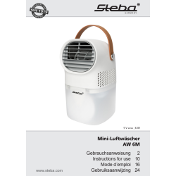 Steba Mini Luftrenser/ Luftfugter/Ventilator 750 m