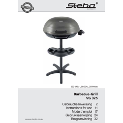 Steba BBQ Søjlegrill m/hætte - 2000W