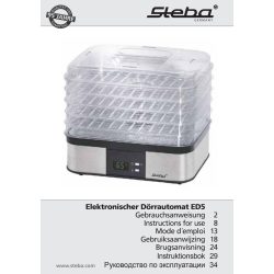 Steba Dehydrator ED5 - 350W, Sølv