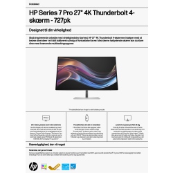 HP Skærm 27"  Series 7 Pro 4K Thunderbolt