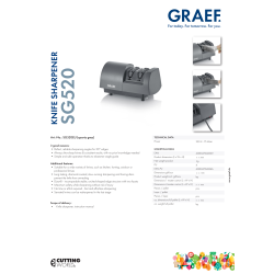 Graef Knivsliber, Grå - SG520EU