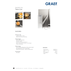 Graef rundstykkeskærer -Twin Cut 14205, Pro