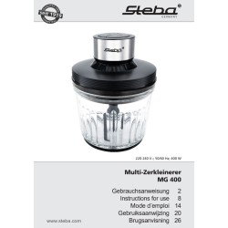 Steba Multi kværn - MG400, sort, 2L