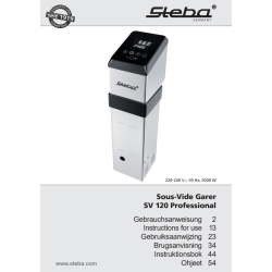 Steba Sous Vide Cirkulator SV120, IPX7, 8L/min