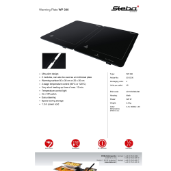 Steba Glaskeramisk Varmeholdeplade - Dobbeltmodul