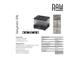 RAW Dehydrator, 6 hylder
