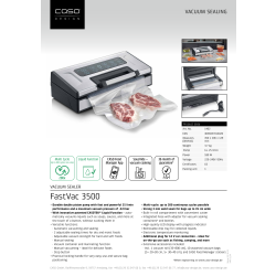 Caso Vakuumforsegler, FastVac 3500