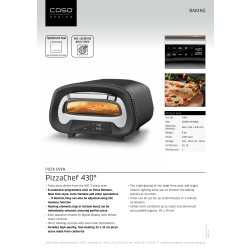 Caso Pizzaovn - Pizza Chef, 430°