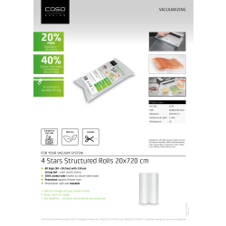 Caso Folieruller 20x720 cm, 2 stk, 150 my