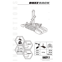 Buzzrack cykelholder eazzy-2, til 2 cykler