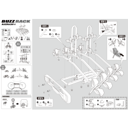 Buzzrack cykelholder buzzracer-4, til 4 cykler