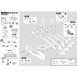 Buzzrack Buzzybee 4 cykelholder, til 4 cykler