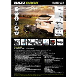 Buzzrack twinbuzz cykelholder og bagageplatform