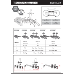 Buzzrack cykelholder twinbuzz og bagageplatform 13