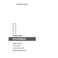 Scancool DC426BGD Displaykøleskab