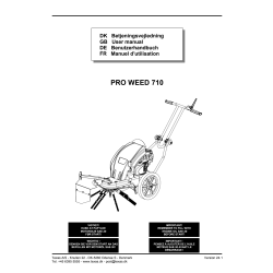 Texas Pro Weed 710 fliserenser, benzindrevet