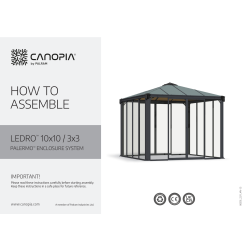 Montagevejledning - Palram - Canopia Palermo pavillon 3000 lukkesystem