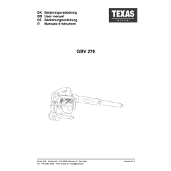 Texas 2-i-1 løvblæser-/løvsuger GBV270, benzin