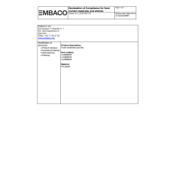 Declaration of compliance