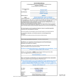 Declaration of Compliance 