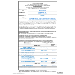 Declaration of Compliance 