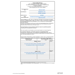 Declaration of Compliance 