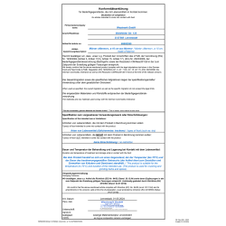 Declaration of Compliance 