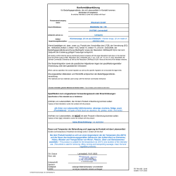 Declaration of Compliance 
