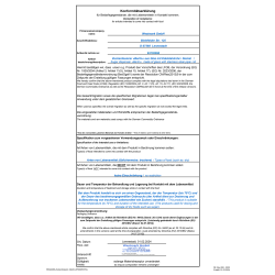 Declaration of Compliance 