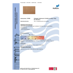 Vokspapir, 12,5x20,4 cm, brun, bio voks, 3571 ark