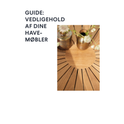 Vedligeholdelsesguide