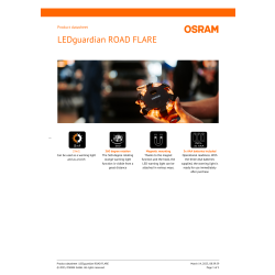 Osram ledguardian LED-advarselslys - Road flare