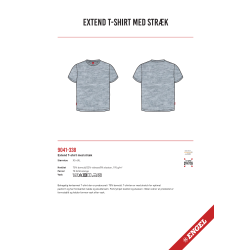Engel Extend T-Shirt m/ stræk, Grå, Str. XL