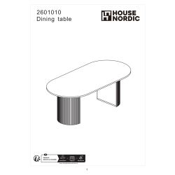 Boavista Spisebord, 100x210x75 cm, mørkebrun
