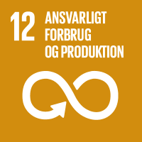Banner til Verdensmål 12 Ansvarligt forbrug og produktion
