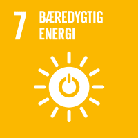 Banner til Verdensmål 7 Bæredygtig energi