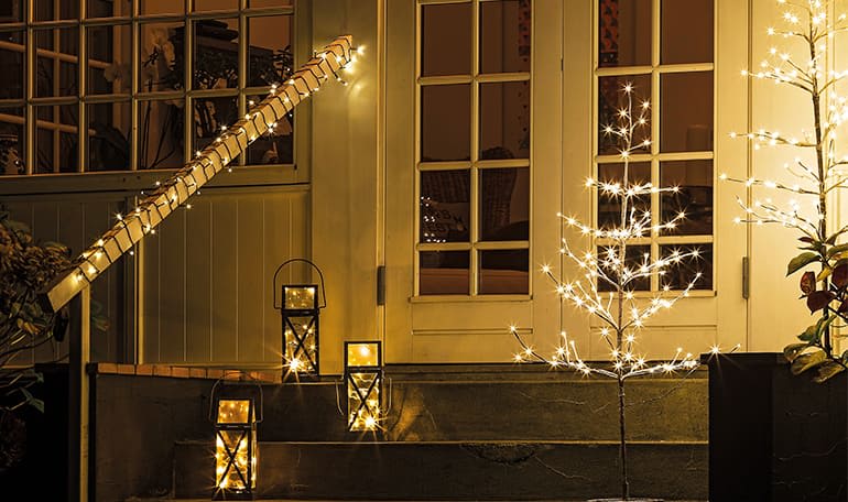LED-julebelysning udendørs