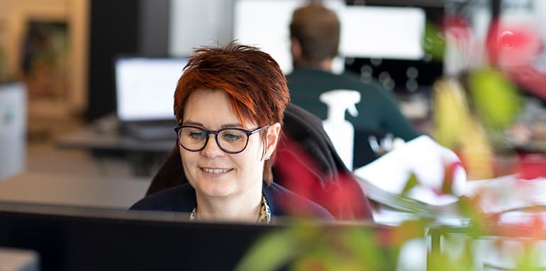 Medarbejder på kontor