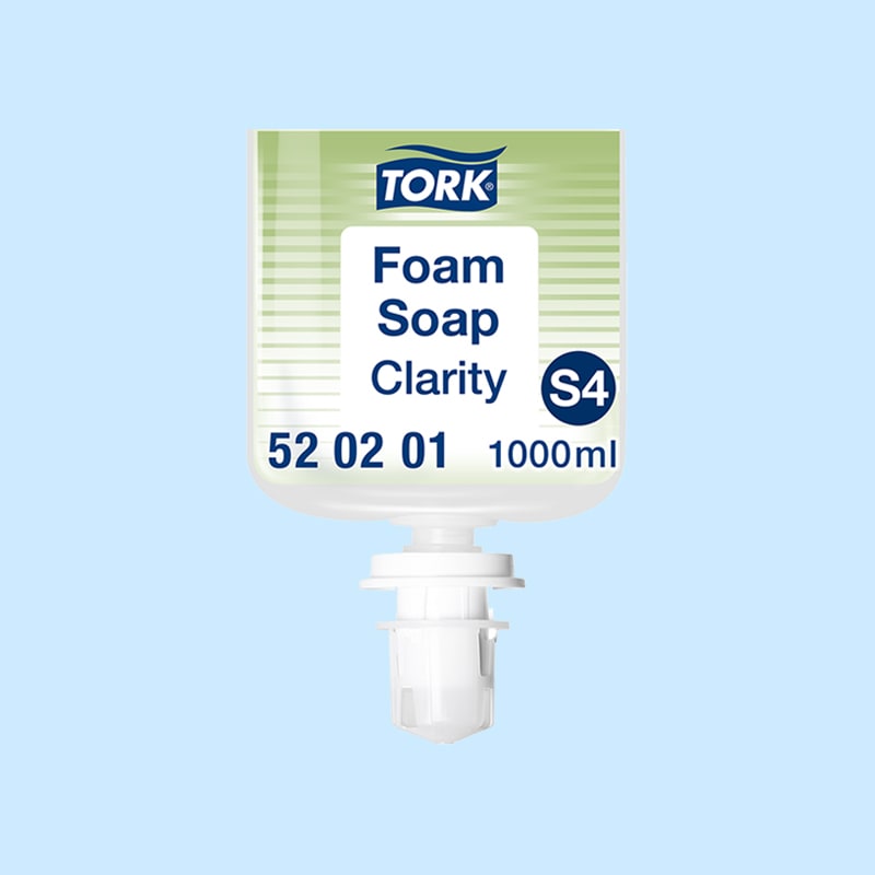 Tork S4 Skumsæbe, Clarity, Uparfumeret, 1 L
