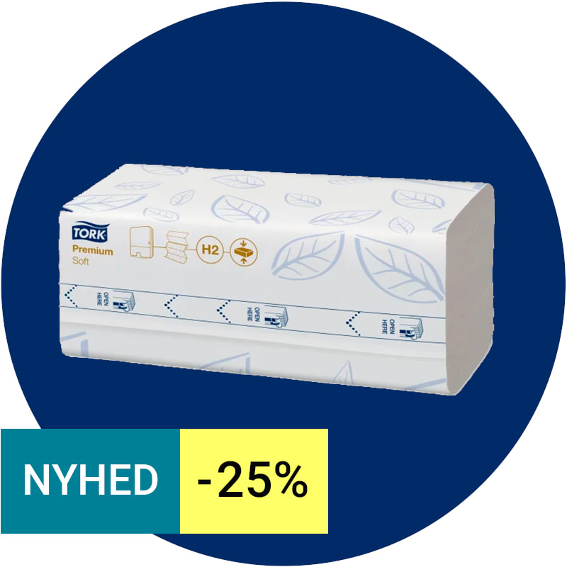 Tork H2 Xpress Compressed Prem. Håndklædeark 12 pk