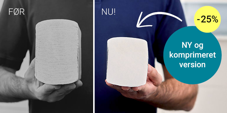 Banner der viser Tork håndklædeark