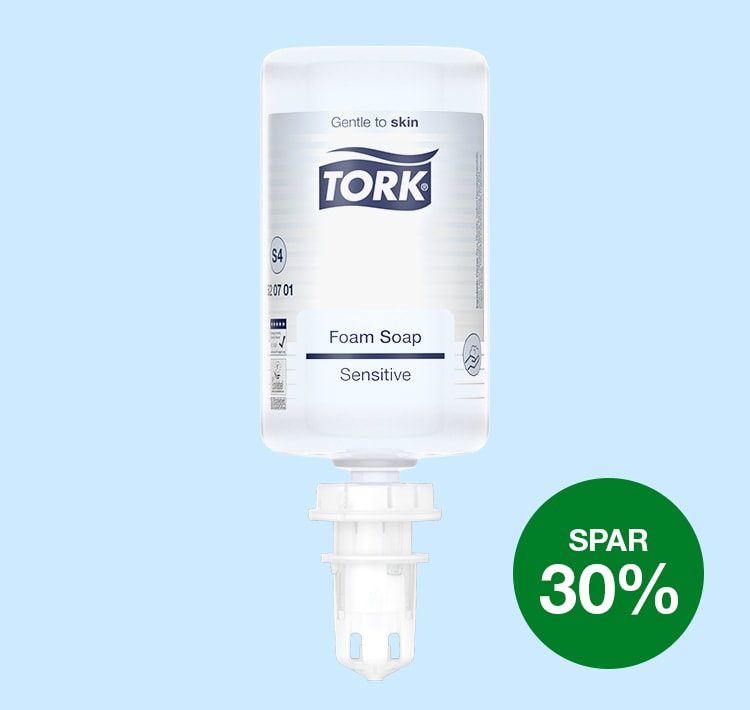 Tork S4 Sensitiv Skumsæbe, u/parfume, 1 L