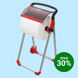 Tork W1 Gulvstativ, Sort/rød