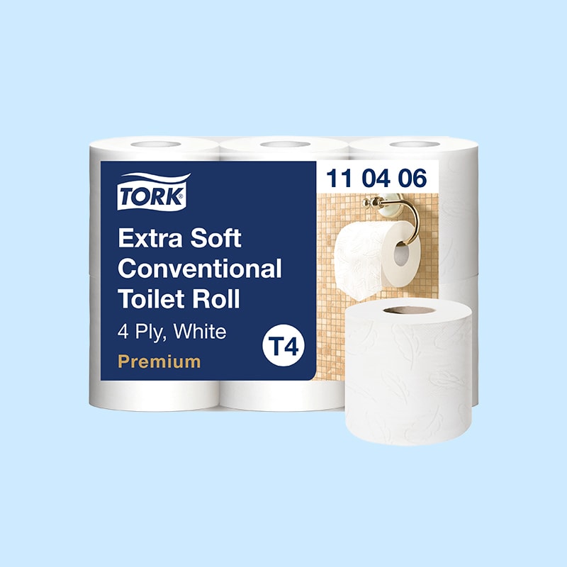 Tork T4 Premium Toiletpapir, 4-lag, 42 rl